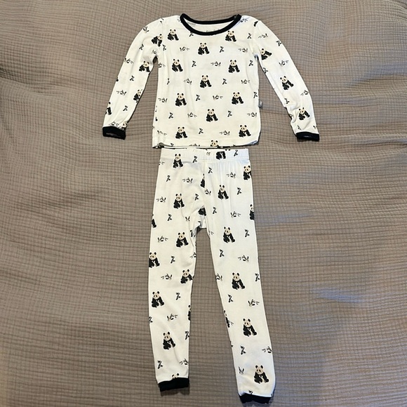 Kyte BABY long sleeve pajama in black and white zen (discontinued), 18-24 months - Picture 1 of 3